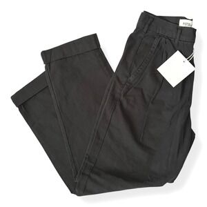 NWT Pistola Pleated Tapered Trousers - 24 - Black - High Rise